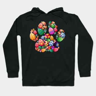 Cute Dog Paw, Easter Colorful Egg, Easter Dog, Cat Lover Hoodie